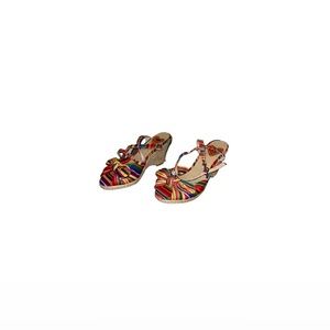 🆕 Rocket Dog Rainbow Espadrille Wedges - Women’s Size 8.5